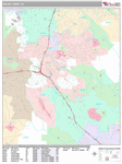 Walnut Creek Wall Map Premium Style